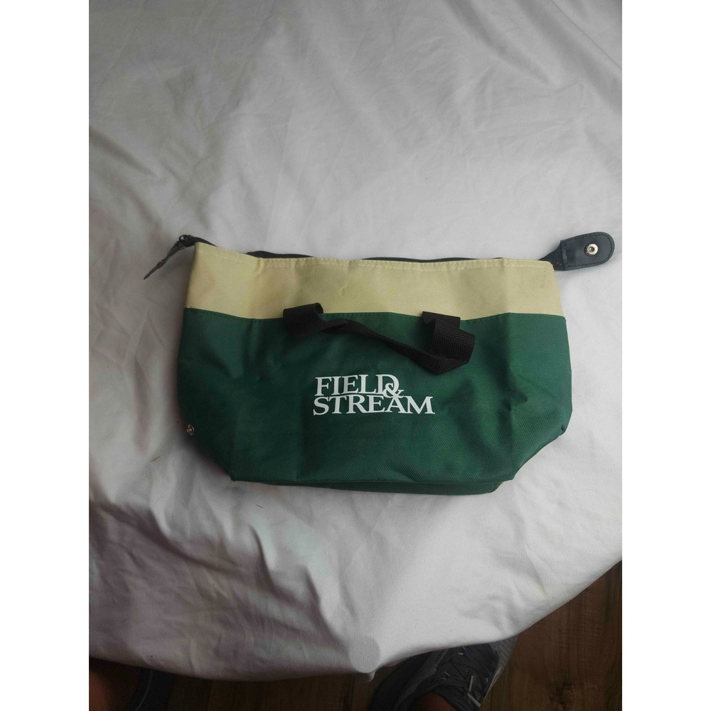 Field & Stream Canvas Cooler Bag Unisex Medium Green Woven Utility Outdoor Pack